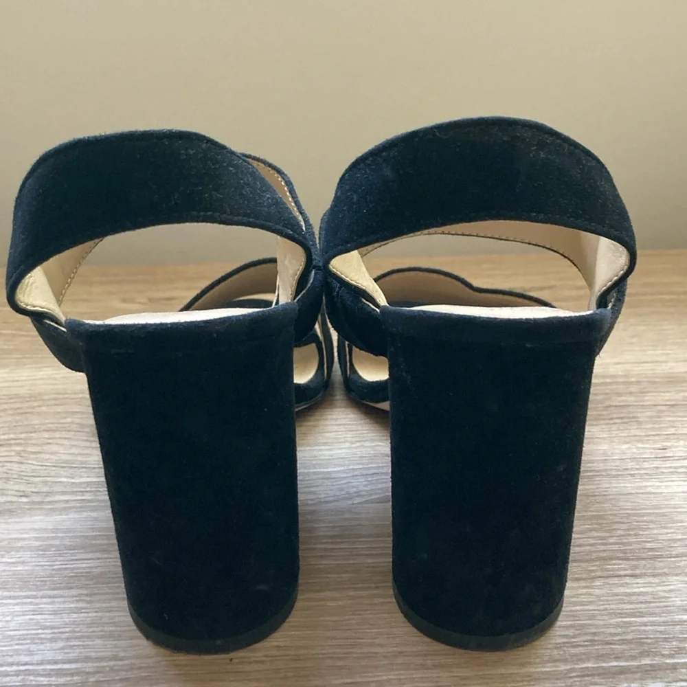 Ann Taylor block heel lorna sandal black 7,5